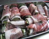 簡単★一工夫★茄子の肉のり巻き甘辛焼き作り方3写真