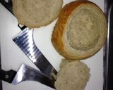 塩麹チキン茸マカロニグラタンフランスパン作り方21写真