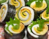 くるくる渦巻き竹輪チーズの磯辺揚げ作り方3写真