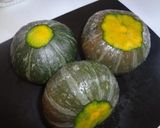 カボチャ丸ごとグラタン作り方1写真