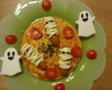 ハロウィン☆キャラ弁ミイラウィンナー作り方8写真