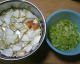 不思議な食感＠セロリとりんごのサラダ作り方2写真