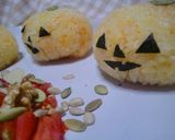 ハロウィン♪ジャックオーランタンおにぎり作り方5写真