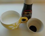 親子でアート♪ホットミルクとカプチーノ♡作り方2写真