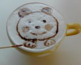 親子でアート♪ホットミルクとカプチーノ♡作り方5写真