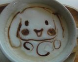 親子でアート♪ホットミルクとカプチーノ♡作り方7写真