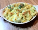 ブロッコリーとカリフラワーのパスタ焼き作り方6写真