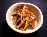 マコモタケのきんぴら　京都カフェ作り方9写真