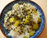 バター味のさつまいもご飯作り方5写真