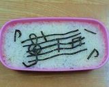 ♪おんぷ弁当♪ドレミの楽譜★キャラ弁？作り方3写真
