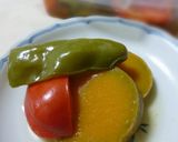 無加水鍋で・かぼちゃとピーマンの煮びたし作り方7写真