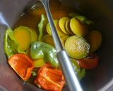 無加水鍋で・かぼちゃとピーマンの煮びたし作り方5写真