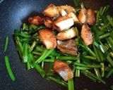 鰤とニラの甘辛炒め作り方5写真