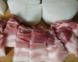 あご出汁で作る、大根とバラ肉のこってり煮作り方2写真