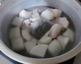 あご出汁で作る、大根とバラ肉のこってり煮作り方3写真