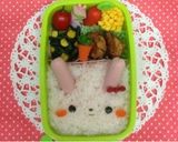 超簡単☆ピンクのうさぎ ＊キャラ弁＊作り方3写真