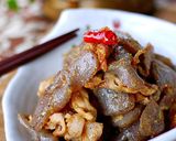 こんにゃくと牛肉(豚肉）のピリ辛炒め作り方6写真