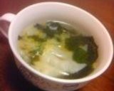 白菜とワカメの中華スープ作り方12写真
