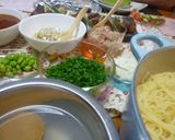 冷蔵庫の中身ＤＥお好みスパ★作り方1写真