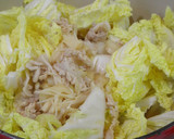 白菜と豚肉の卵とじ。作り方4写真