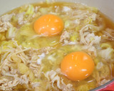 白菜と豚肉の卵とじ。作り方6写真