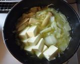 白菜とお豆腐のあったかポカポカ煮作り方5写真