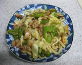 塩麹鶏皮うどん作り方4写真