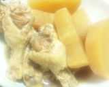 手羽元とじゃがいものほっこり煮~圧力鍋で作り方5写真