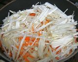 人参とえのき茸のバター醤油炒め作り方2写真