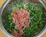 ほうれん草と桜海老の胡麻和え作り方4写真