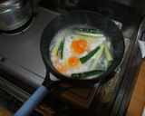 胡瓜とニラの中華風目玉焼き作り方3写真