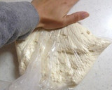 鮭入り豆腐の茶巾絞り・とろみ餡掛け作り方1写真