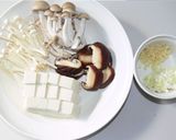 きのこと蟹のスープ作り方1写真