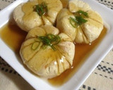 鮭入り豆腐の茶巾絞り・とろみ餡掛け作り方5写真