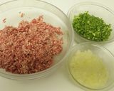 覚書 ピーマンたっぷり肉だんご作り方1写真