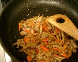 肉入りごぼう炒め作り方4写真
