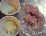 鶏胸肉の醤油麹しょうが焼き作り方1写真