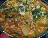 オッサンのブデチゲ(韓国ラーメン鍋)作り方4写真