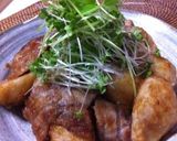 里芋と豚バラの味噌照り焼き☆スプラウトと作り方6写真