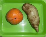 健康野菜ヤーコンと柿の3種サラダ作り方1写真
