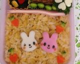 簡単☆かまぼこで2色のうさぎ＊キャラ弁作り方4写真