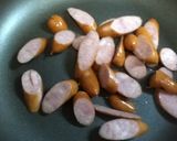 金時草とウィンナーのソテー作り方3写真