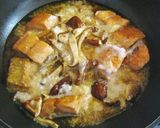 焼きキノコと鮭のとろろあんかけ煮作り方6写真