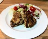 香ばしい♪鶏肉のニンニクと粉チーズ焼き作り方6写真
