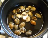アサリと豆腐とねぎの煮びたし作り方1写真