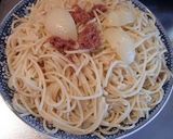 コーンビーフと白桃缶のスパゲッティサラダ作り方4写真
