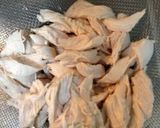 鶏のささみと季節のお野菜 柿ソース作り方1写真