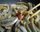 ほんのり苦い　アケビの味噌炒め作り方7写真