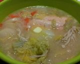レンジで簡単一人鍋(石狩鍋風)作り方5写真