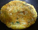野菜たっぷり　お好み焼き風チヂミ作り方10写真